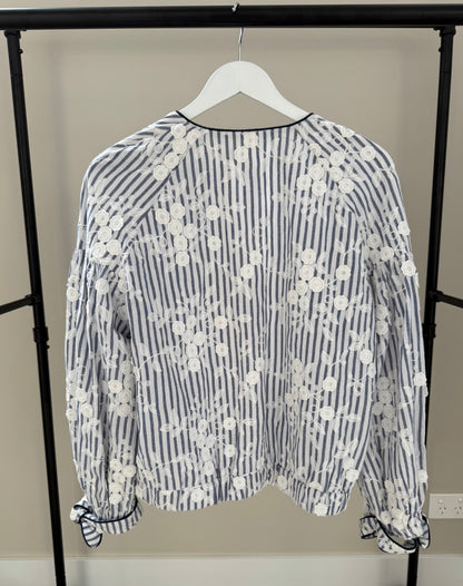 ZARA Blue and White Jacket