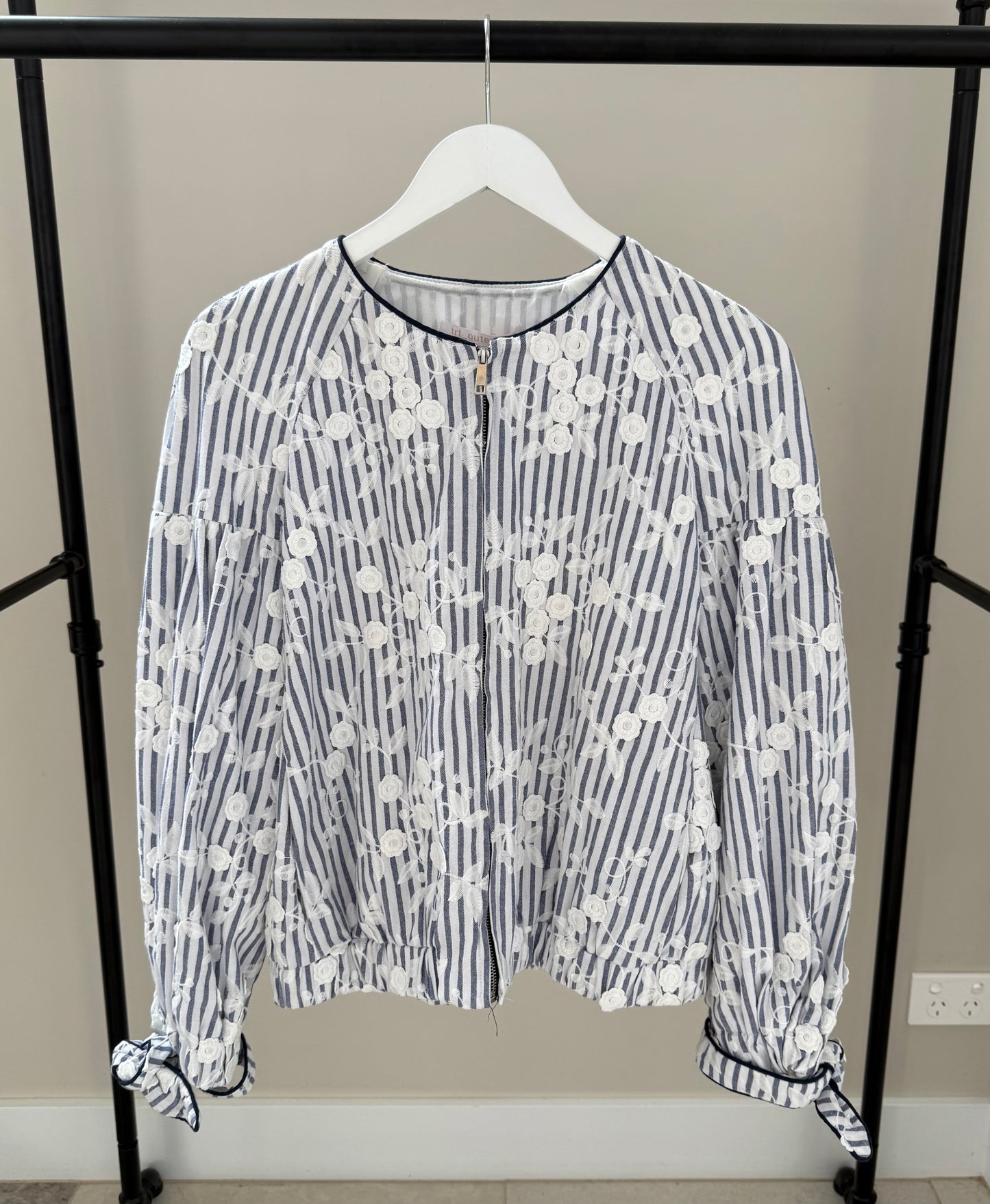 ZARA Blue and White Jacket