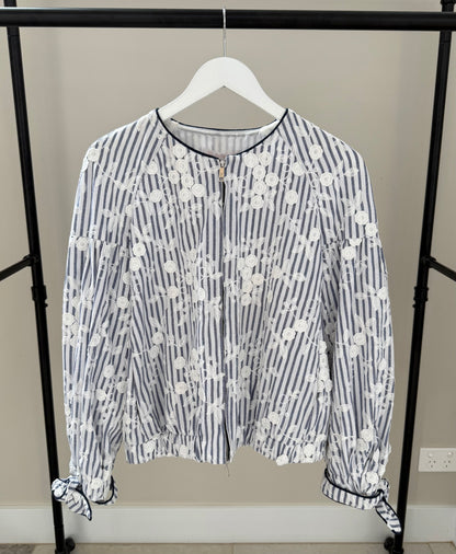 ZARA Blue and White Jacket