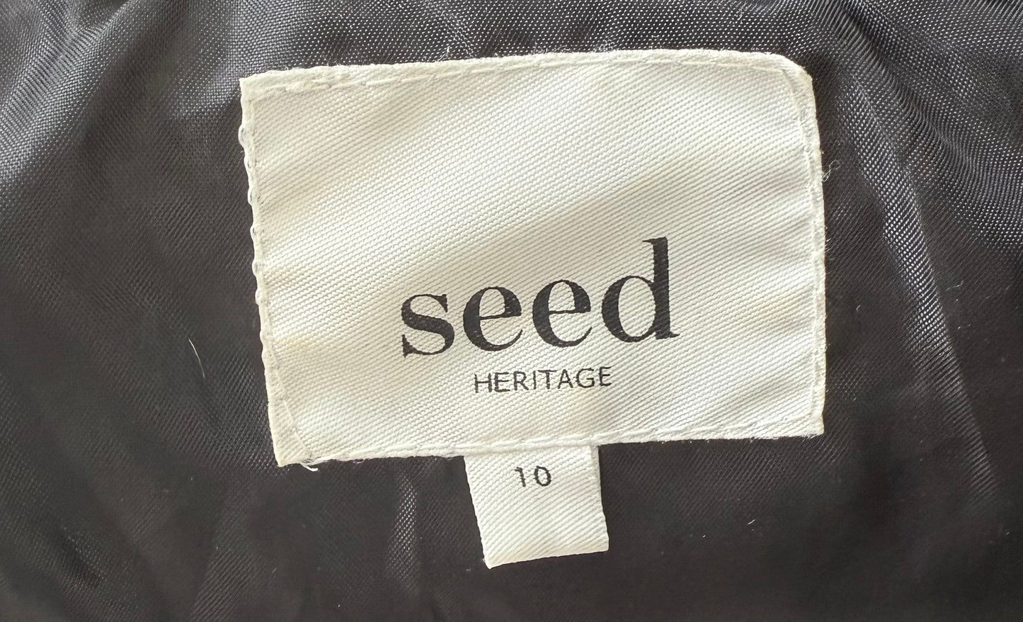 SEED Black Puffer Jacket