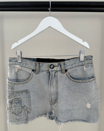 ONE TEASPOON Light Blue Mini Skirt