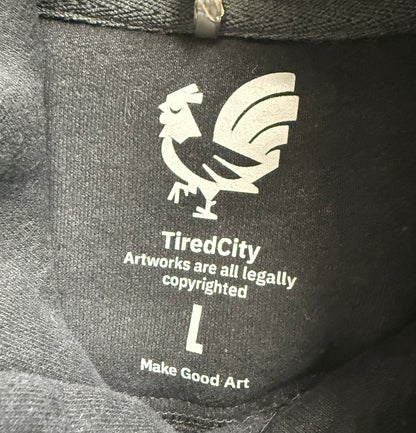 TIRED CITY Black Hoodie