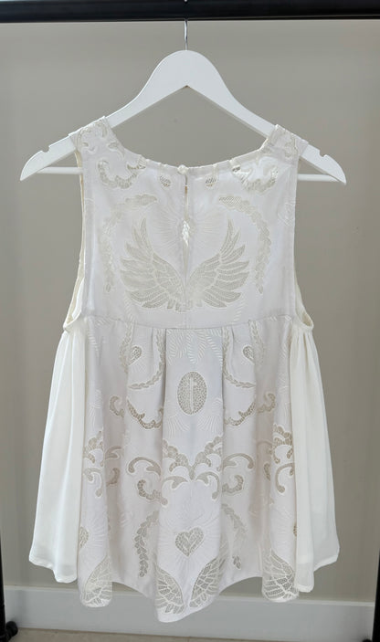 TRELISE COOPER White Structured Top
