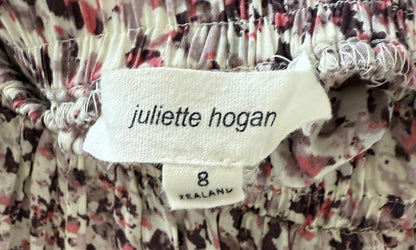 JULIETTE HOGAN Pink/White Floral Skirt