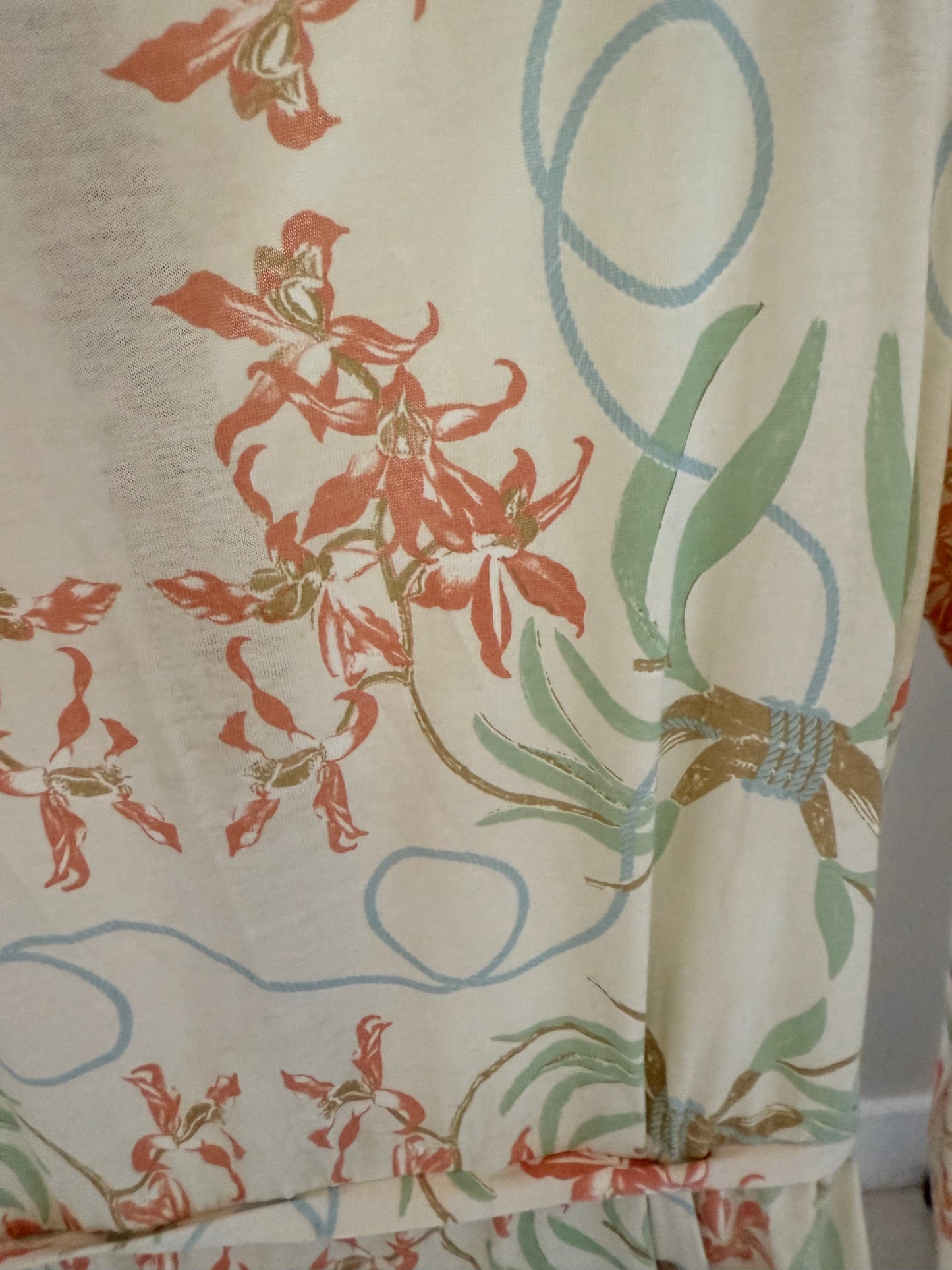 KATE SYLVESTER Cream Midi Floral Dress