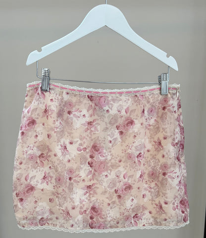 PRINCESS POLLY Floral Pink Mini Skirt