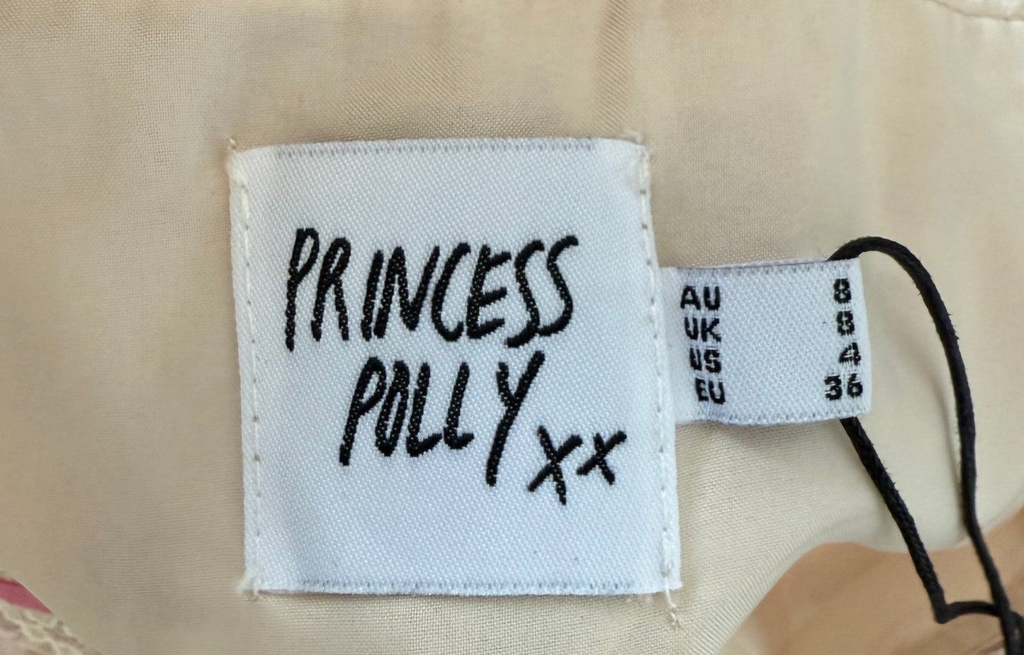 PRINCESS POLLY Floral Pink Mini Skirt