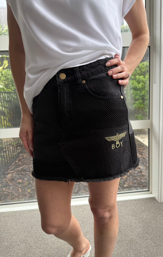BOY LONDON Black Mini Skirt