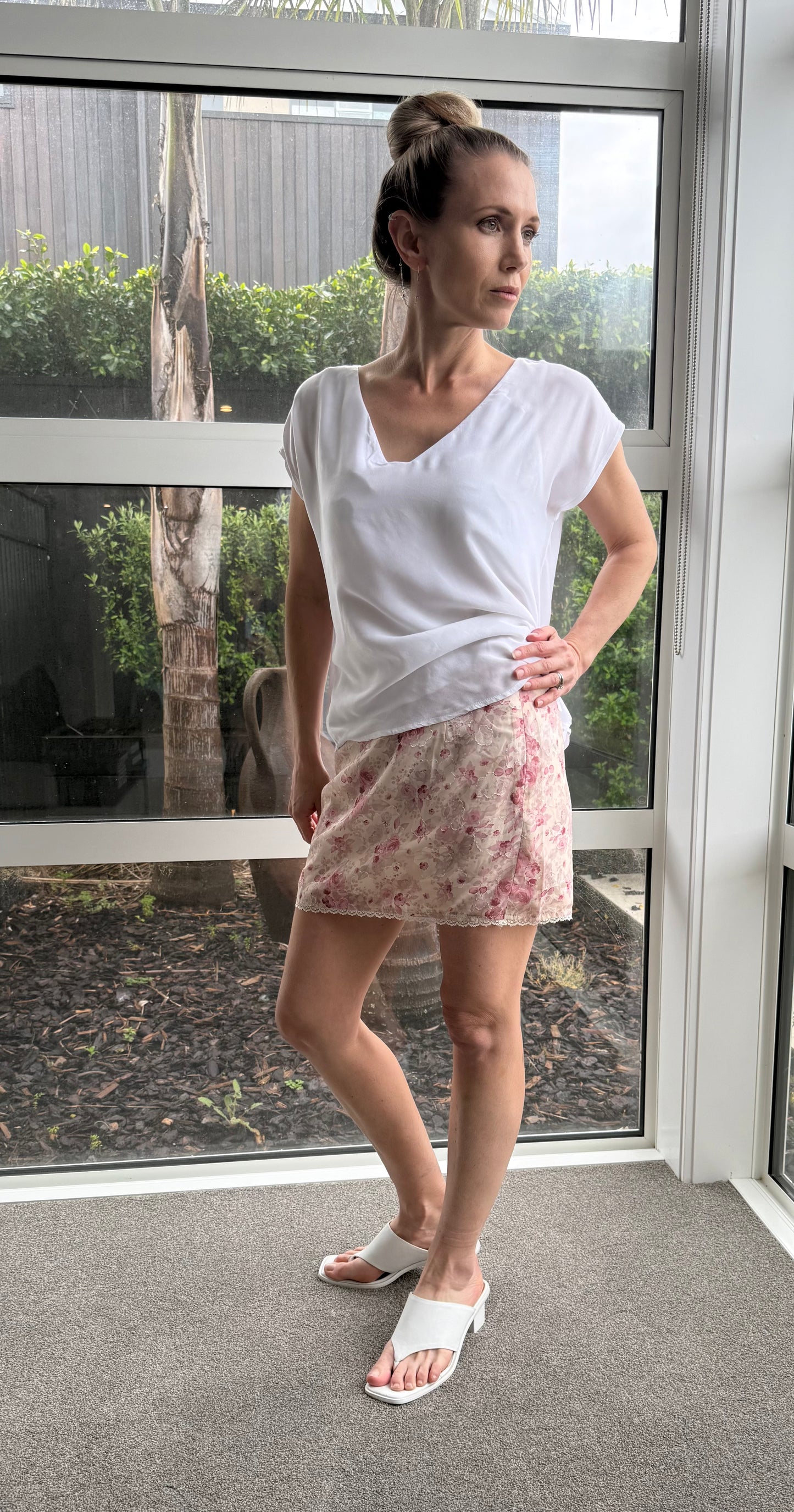 PRINCESS POLLY Floral Pink Mini Skirt