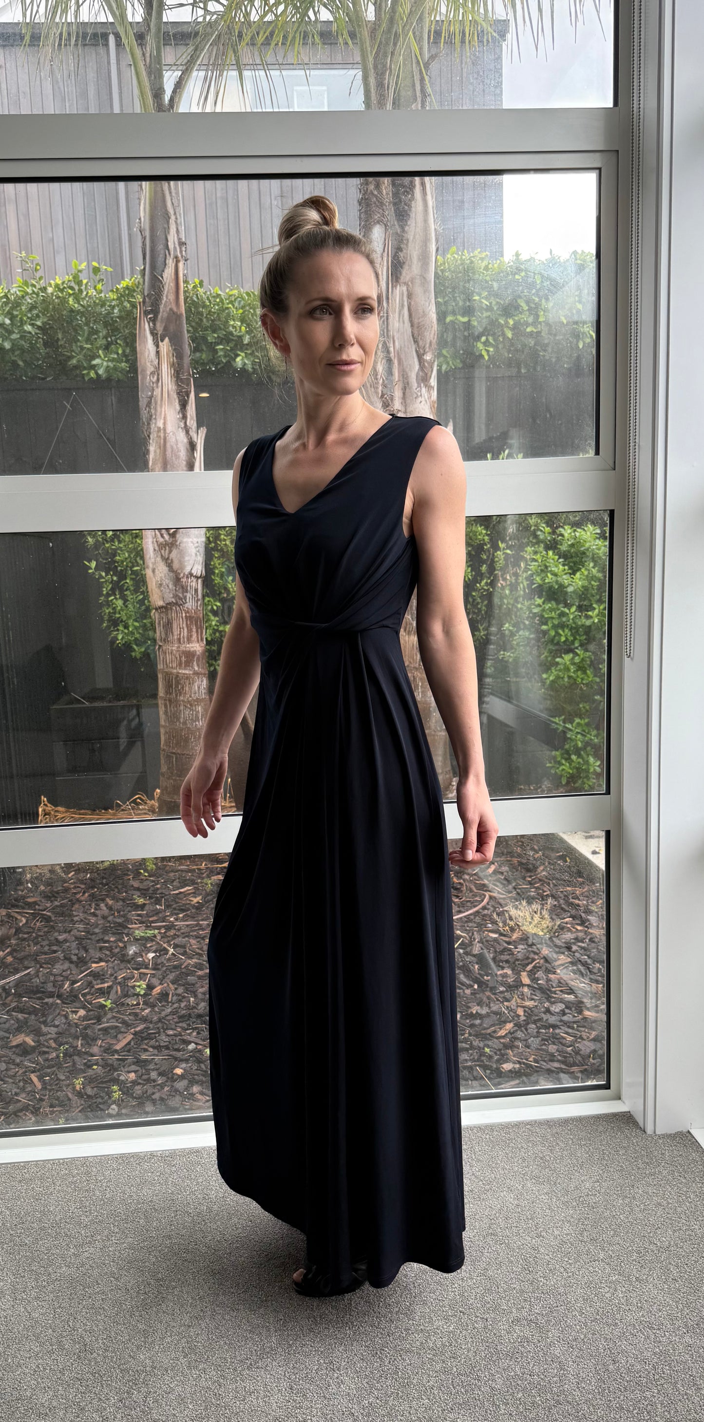 JACQUI-E Navy Blue Dress