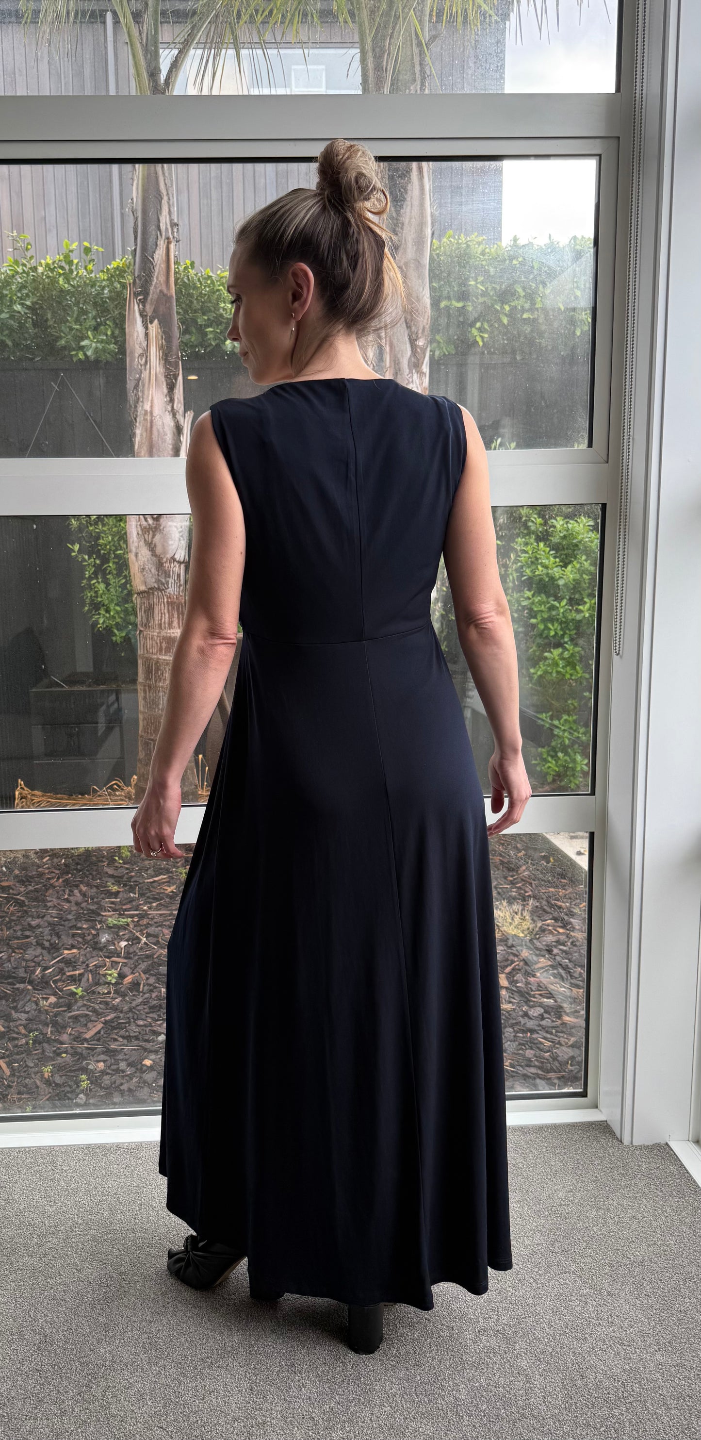 JACQUI-E Navy Blue Dress