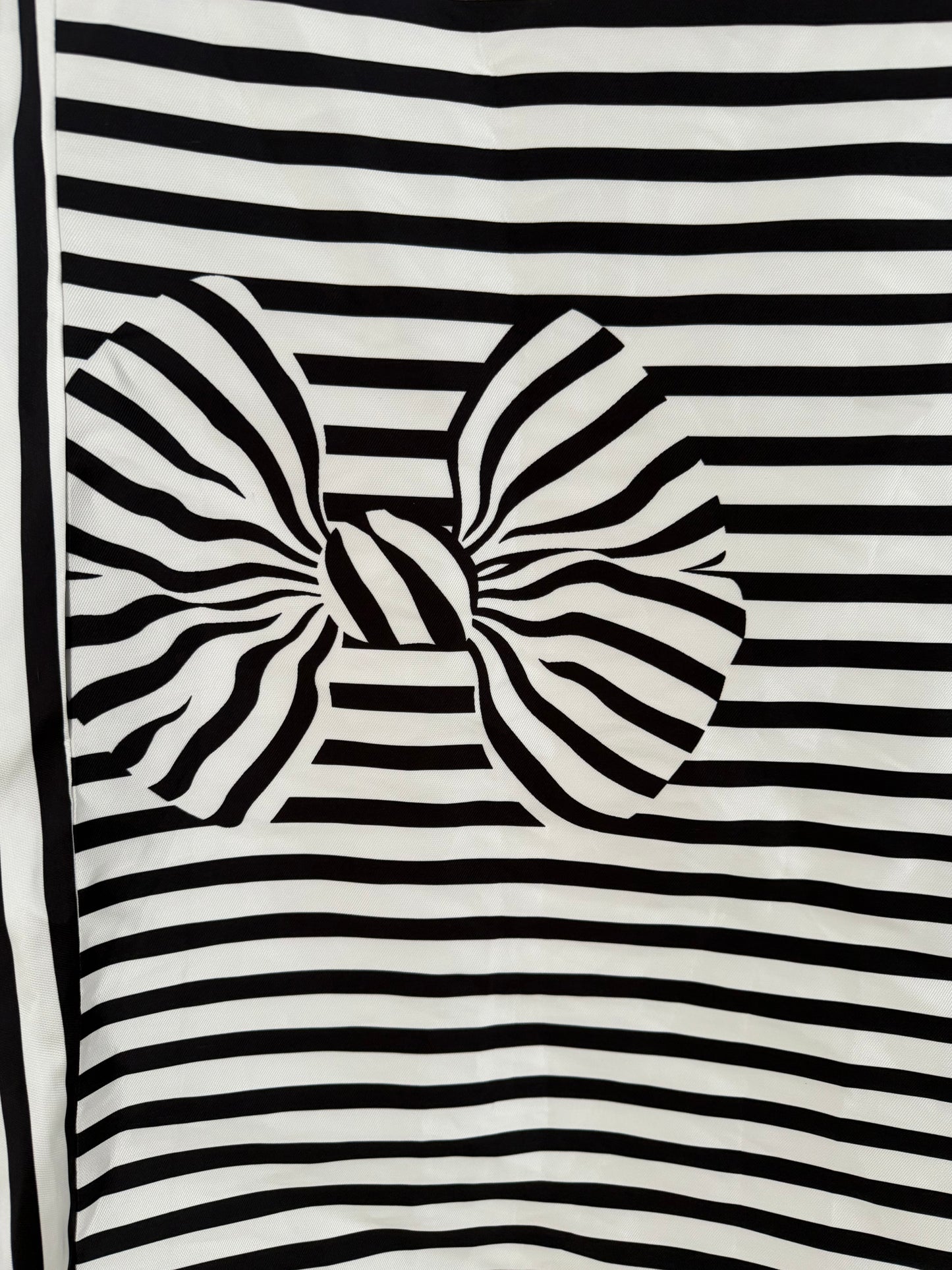 TRELISE COOPER Black/White Strip Knee Length Dress