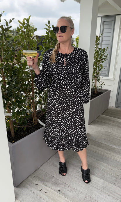 DIANE VON FURSTENBURG Black/White Dress