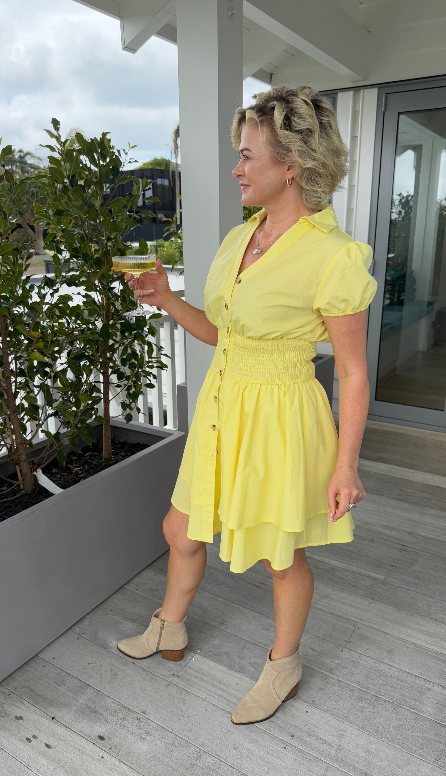 MIRROU Yellow Dress