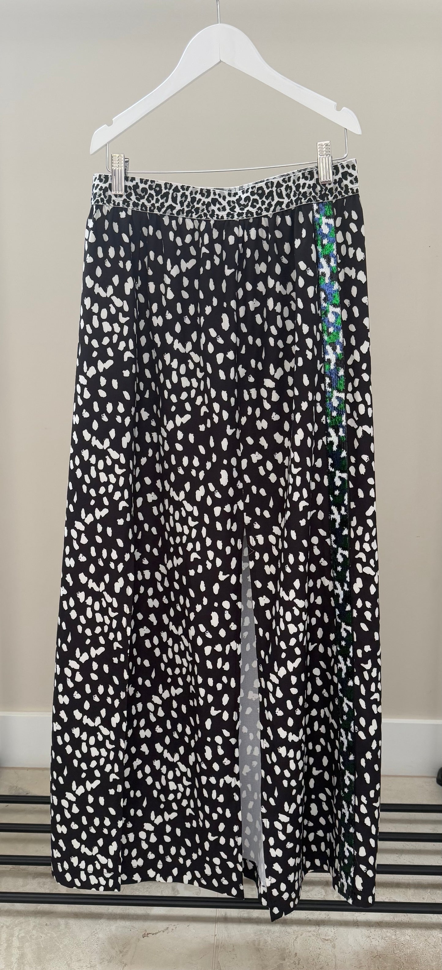 DAVID POND Long Black/White Skirt