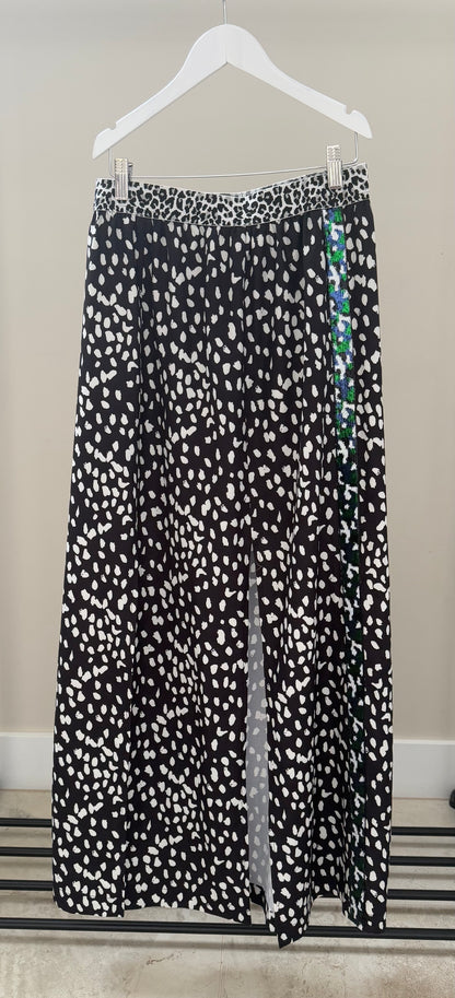 DAVID POND Long Black/White Skirt