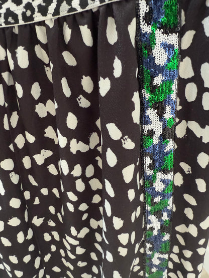DAVID POND Long Black/White Skirt