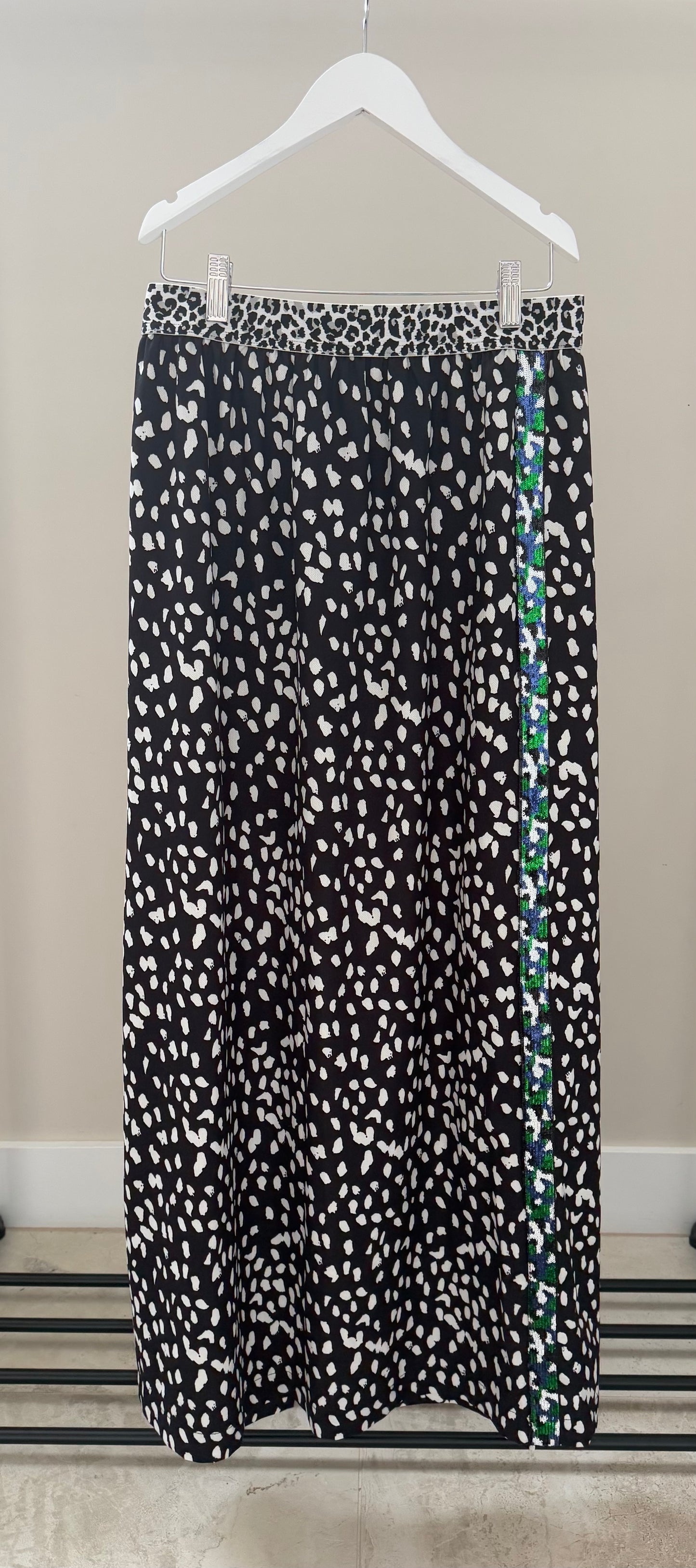 DAVID POND Long Black/White Skirt