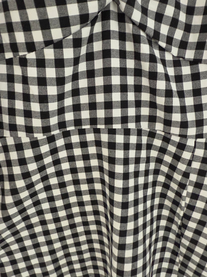 PAGANI Black/White Checkered Dress