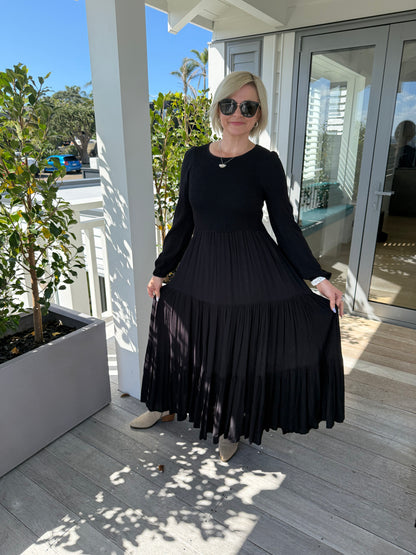 STELLA + GEMMA Maxi Navy Blue Dress