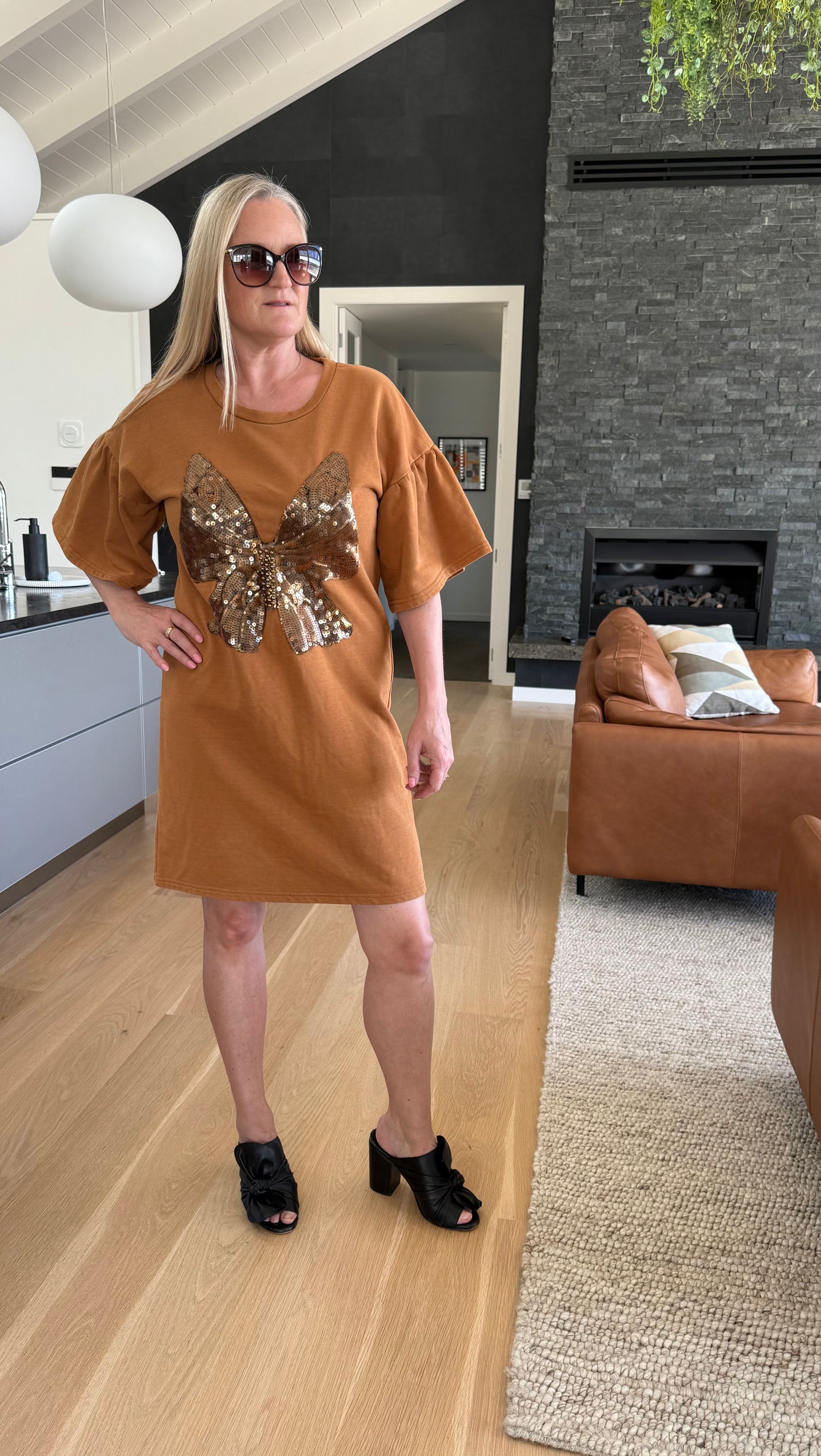 AUGUSTINE Brown Dress