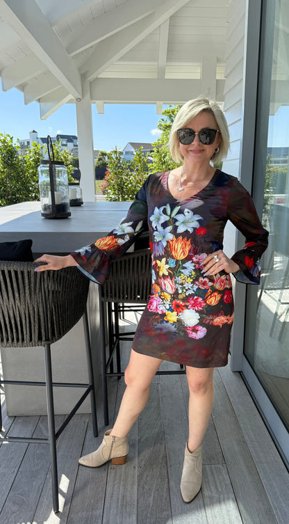 AUGUSTINE Floral Knee Length Dress