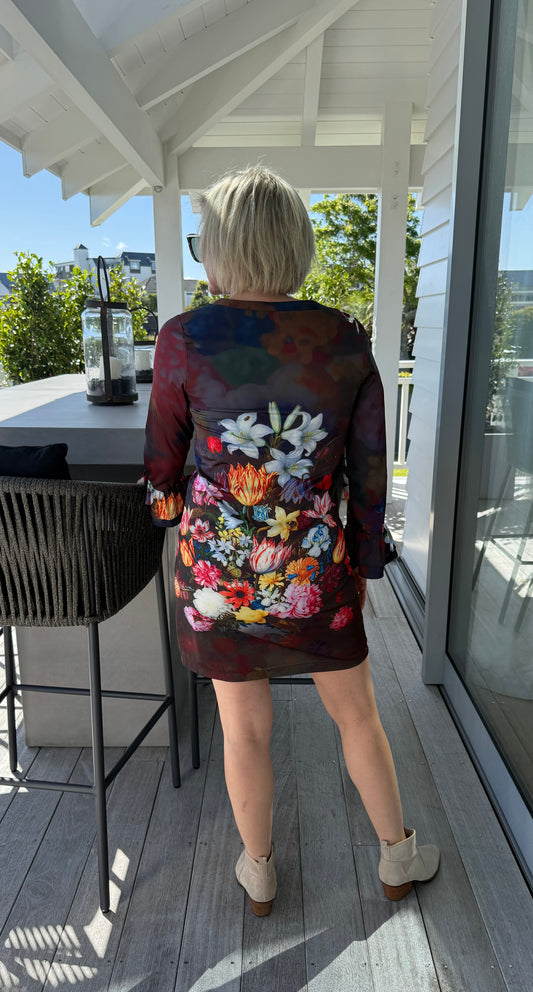 AUGUSTINE Floral Knee Length Dress