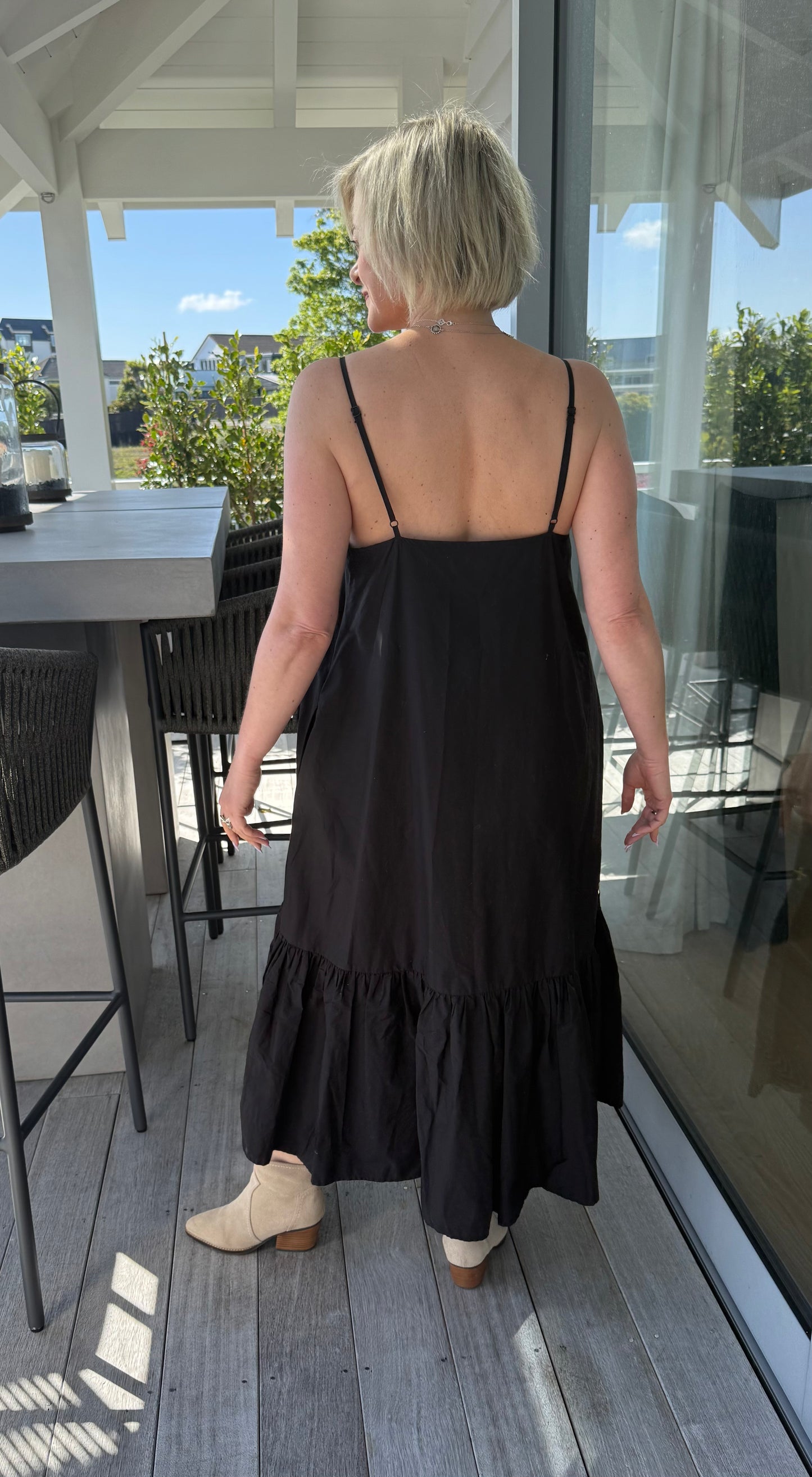 STELLA + GEMMA Black Maxi Dress