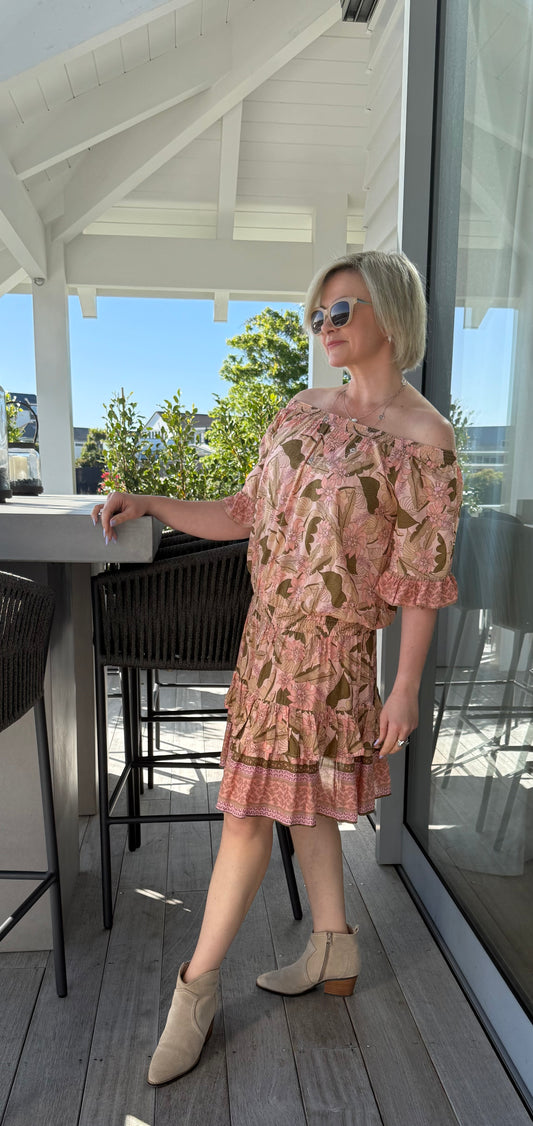 LIVE LIKE LIL Knee Length Floral Dress
