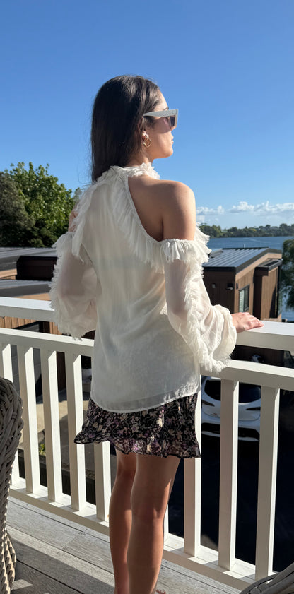 RUBY White Fully Lined Top