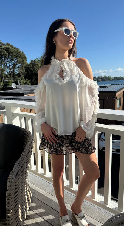 RUBY White Fully Lined Top