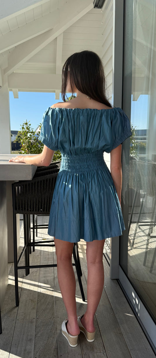 FEDERATION Blue Mini Dress