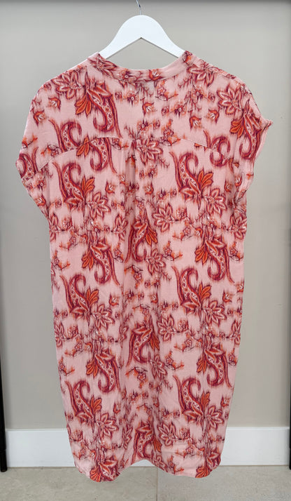 BLUE ILLUSION Pink/Orange Knee Length Dress