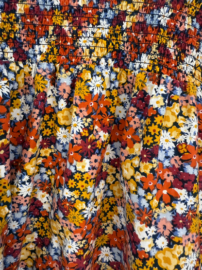 VIOLET ROMANCE Floral Mini-Knee Length Dress
