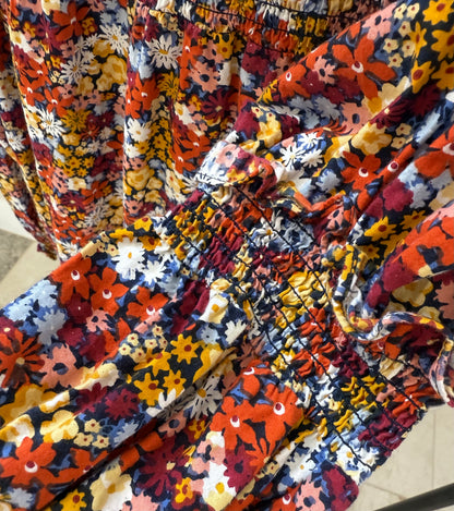 VIOLET ROMANCE Floral Mini-Knee Length Dress