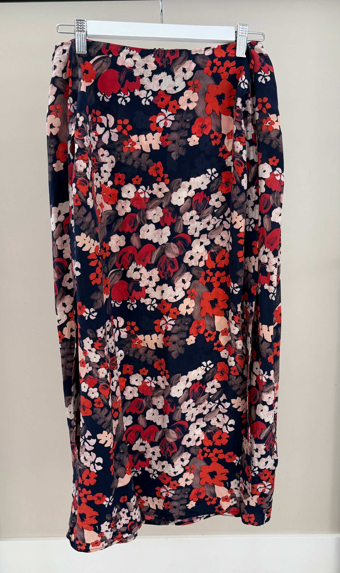RUBY Floral Maxi Silk Skirt