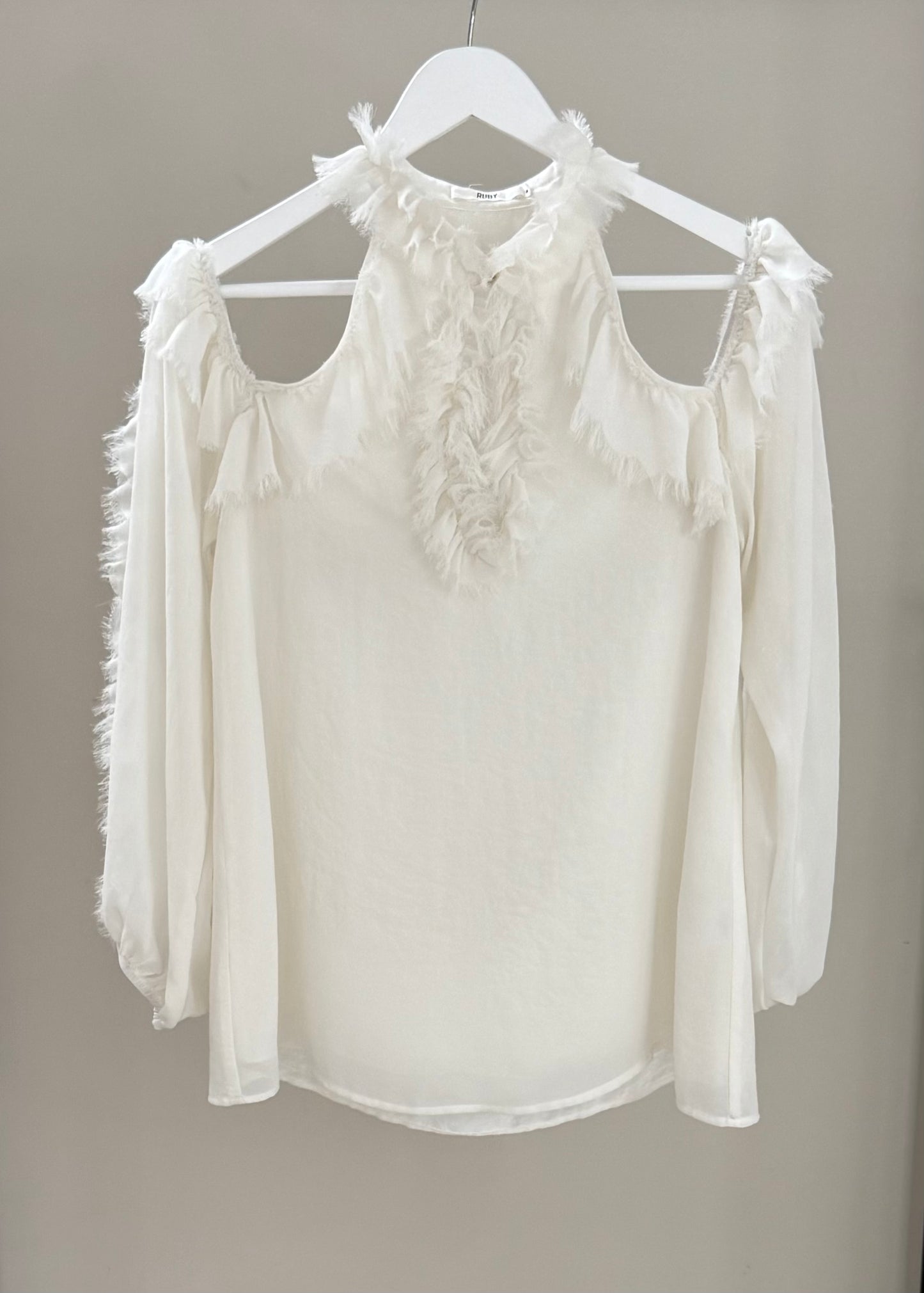 RUBY White Fully Lined Top