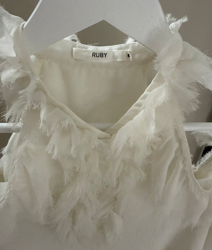 RUBY White Fully Lined Top