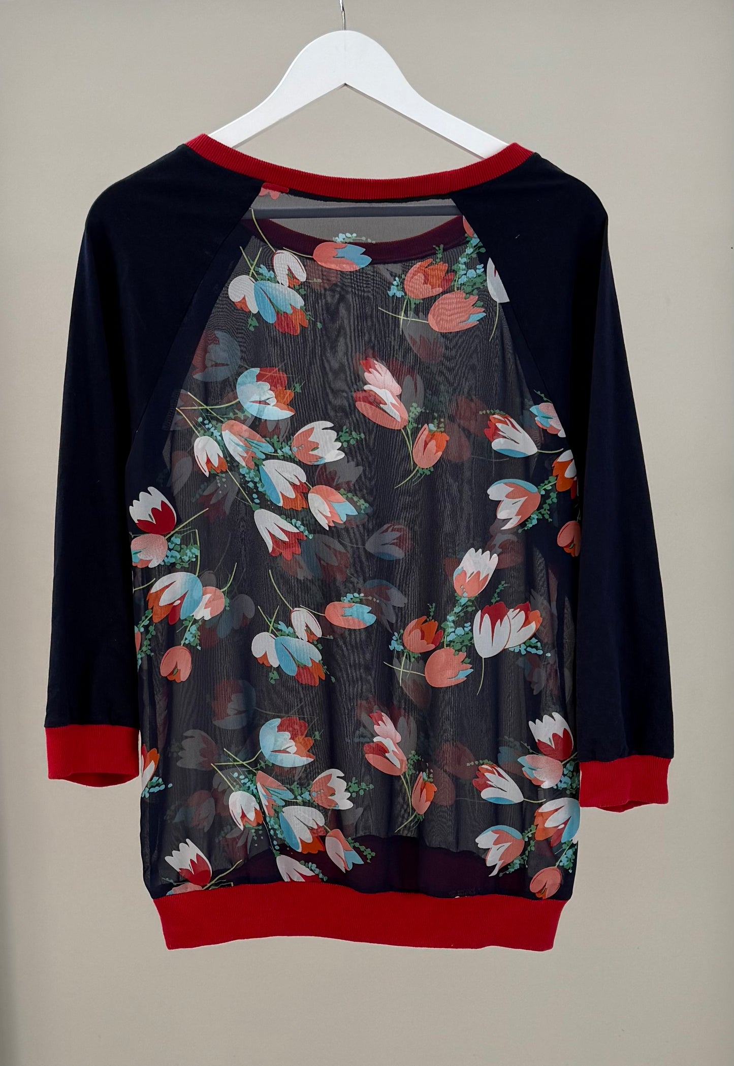 Floral Blue/Red Top