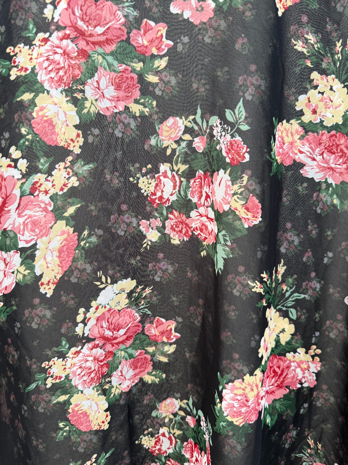 KETZ-KE Black Floral Shirt/Top