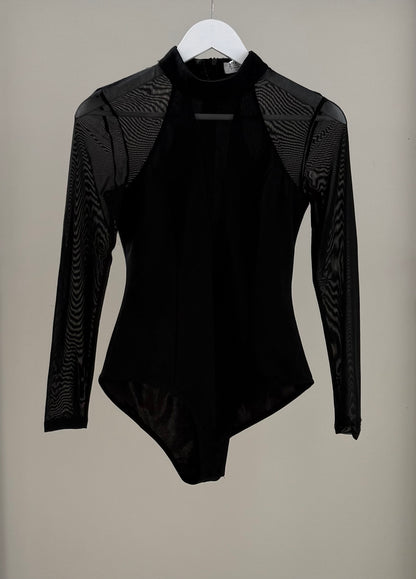 SHAREEN COLLECTIONS Black Bodysuit