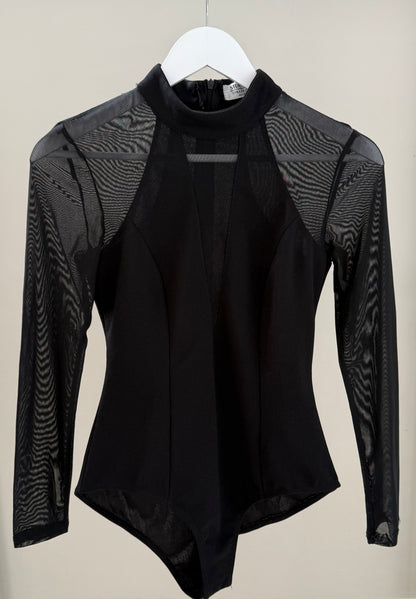 SHAREEN COLLECTIONS Black Bodysuit