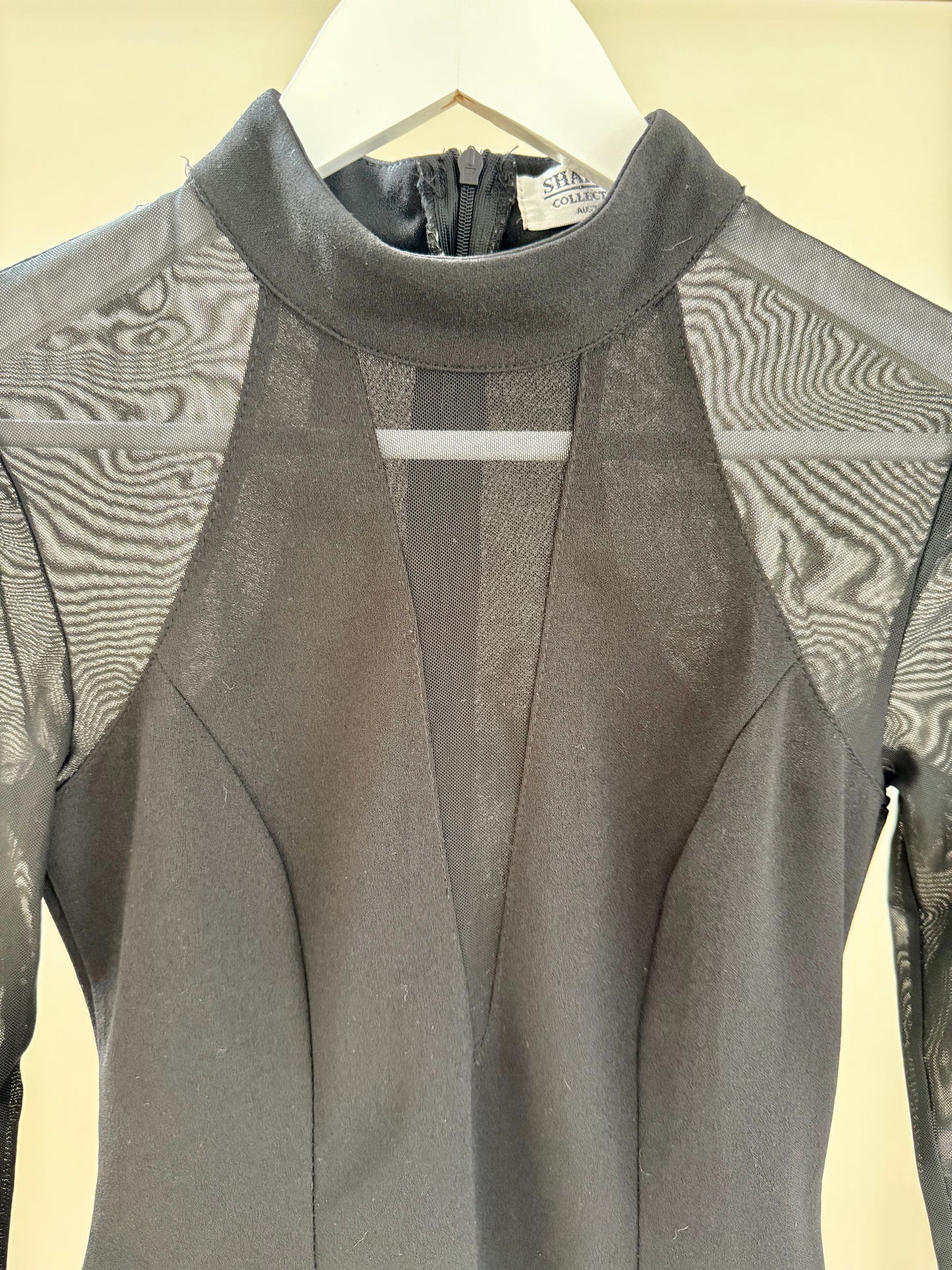 SHAREEN COLLECTIONS Black Bodysuit