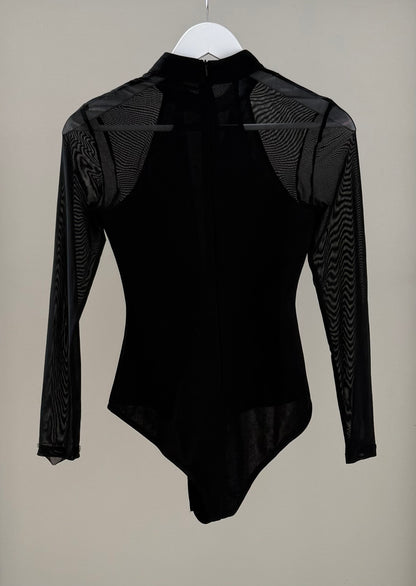 SHAREEN COLLECTIONS Black Bodysuit