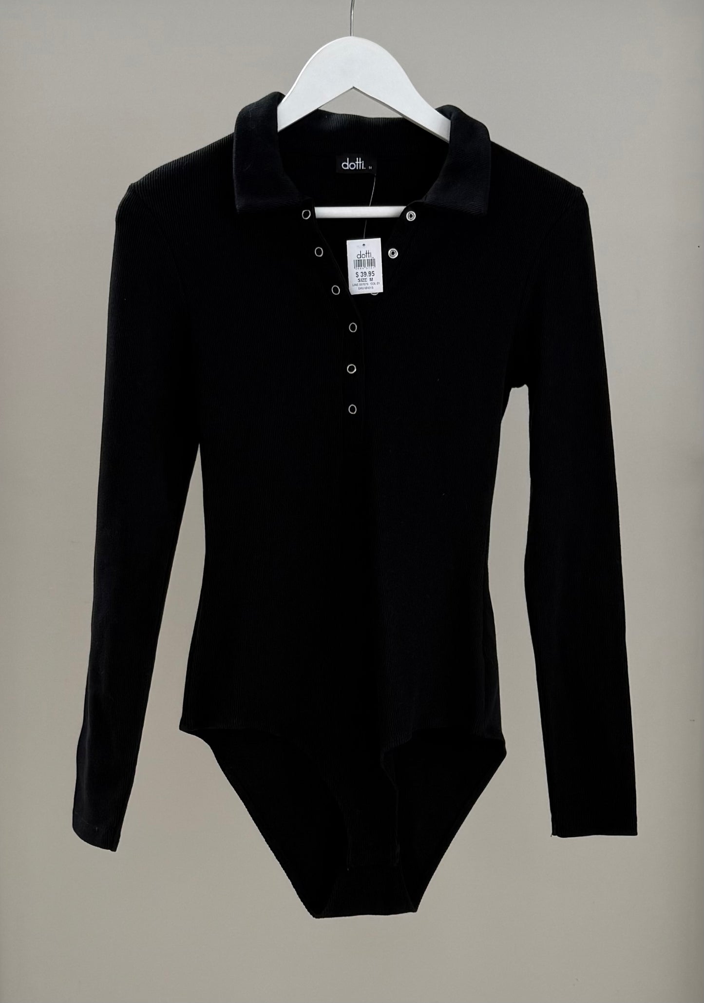 DOTTI Black Bodysuit - NEW WITH TAGS