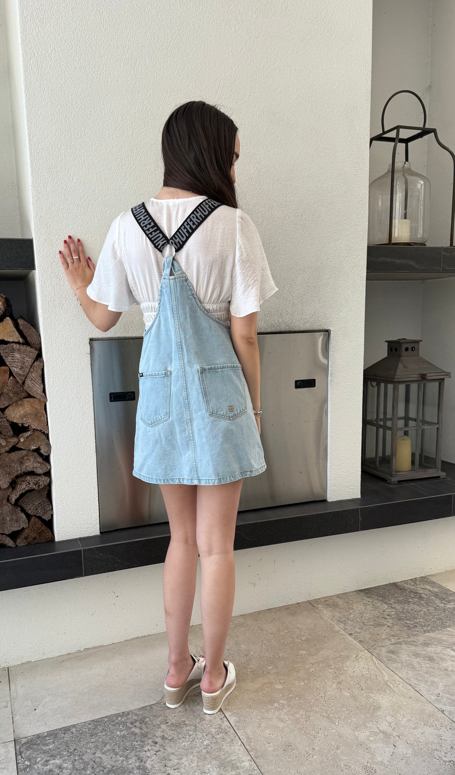 HUFFER Blue Mini Dress