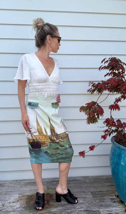 OOBY RYN Midi Pencil Skirt