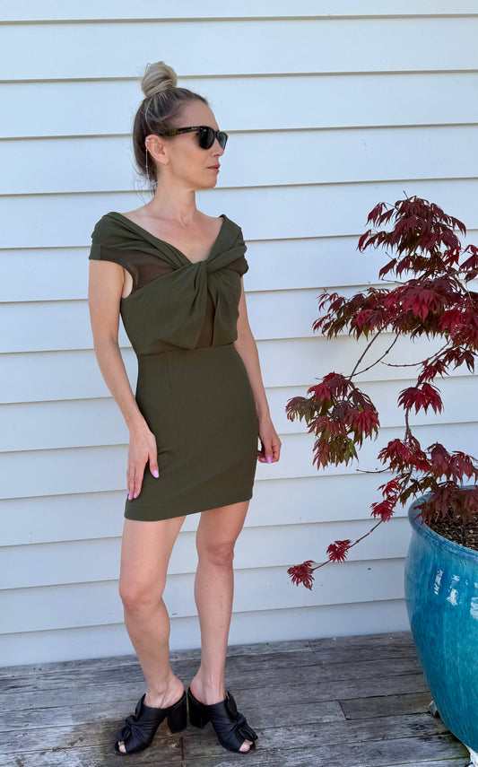 RUBY/LIAM Green Mini Dress