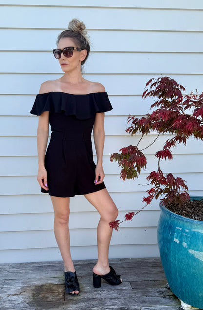 DOTTI Black Playsuit