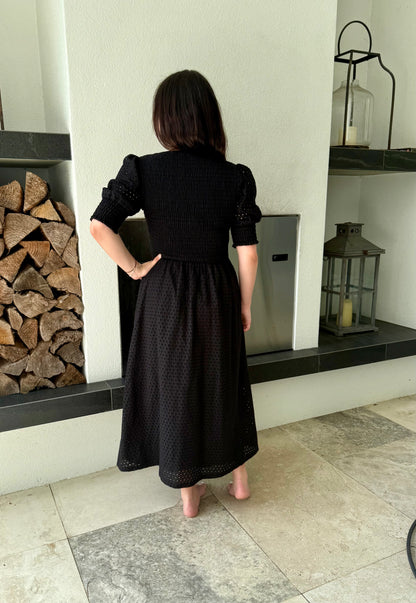 SEED Black Midi-Long Dress